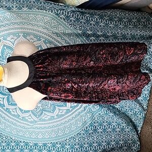 Torrid Halter Tunic Tank - Burnout Velvet Paisley